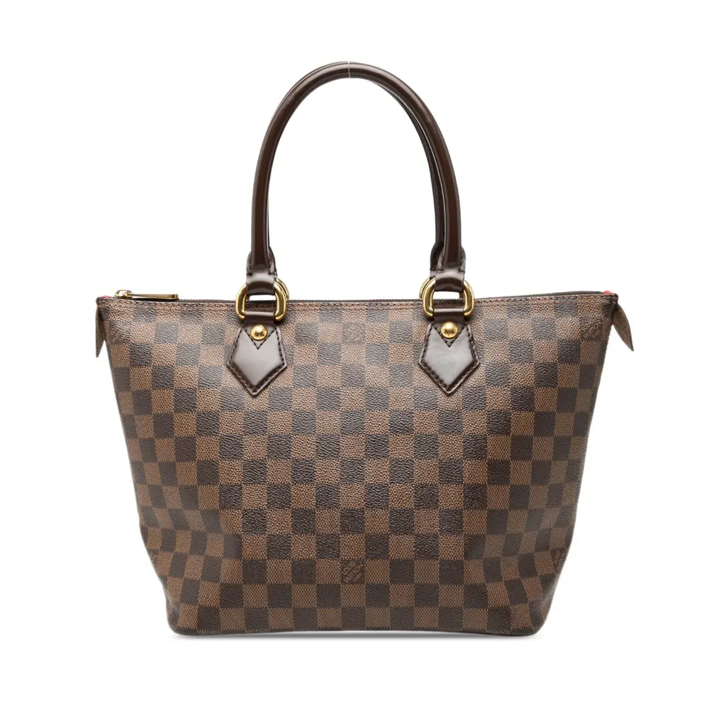 Louis Vuitton Damier Ebene Saleya PM Brown Very good - Front View