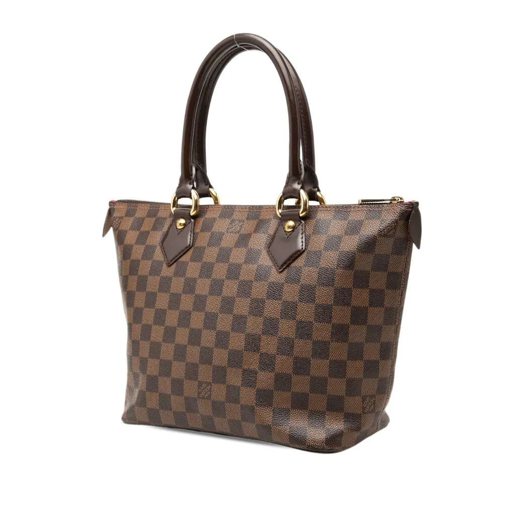 Louis Vuitton Damier Ebene Saleya PM Brown Very good - Back View