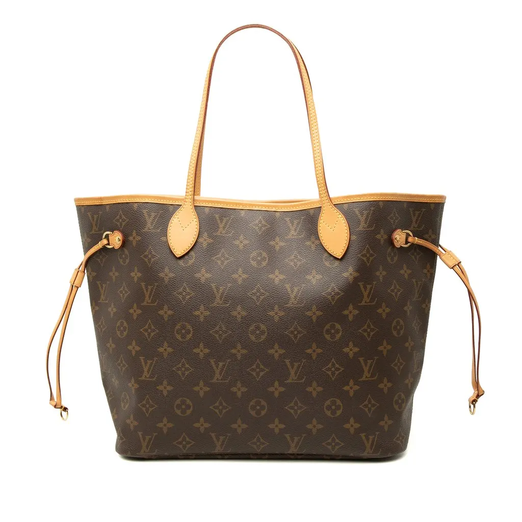 Louis Vuitton Monogram Neverfull MM Brown Very good - Front View