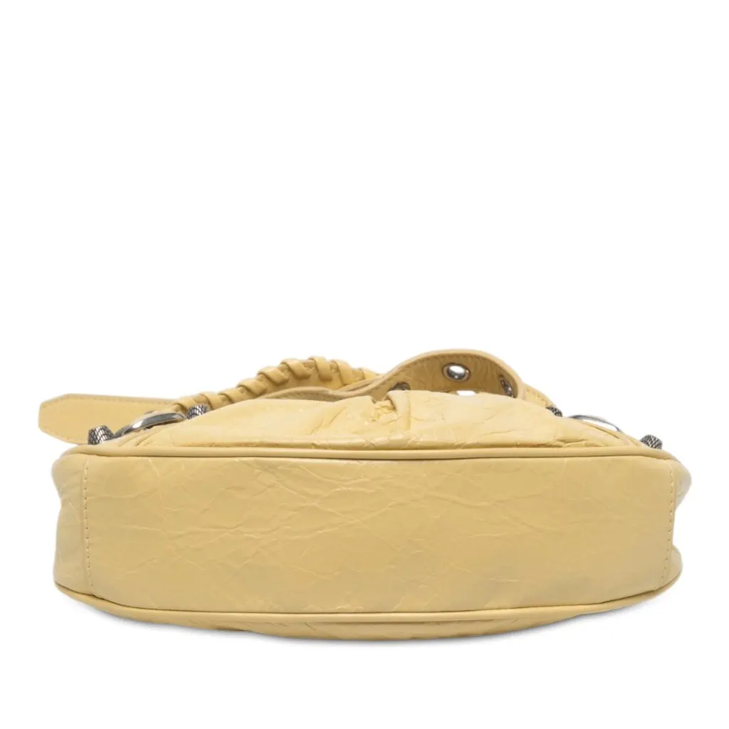 Balenciaga Lambskin Motocross Le Cagole XS Yellow Leather Good - Inside View