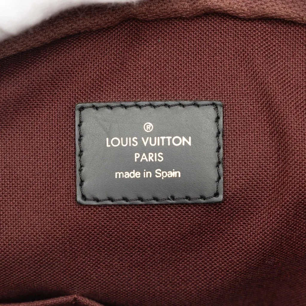 Louis Vuitton Monogram Macassar Porte Documents Jour Brown Very good - Box View