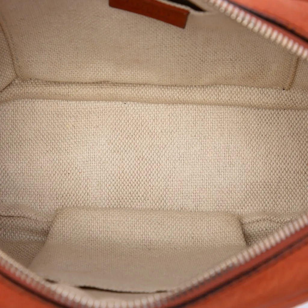 Gucci Nubuck Soho Disco Crossbody Orange Leather Very good - Model View