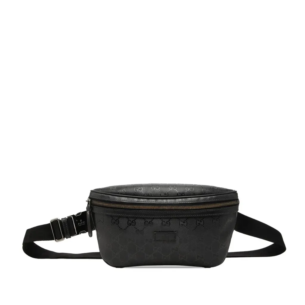 Gucci GG Imprime Belt Bag Black Very good - Front View