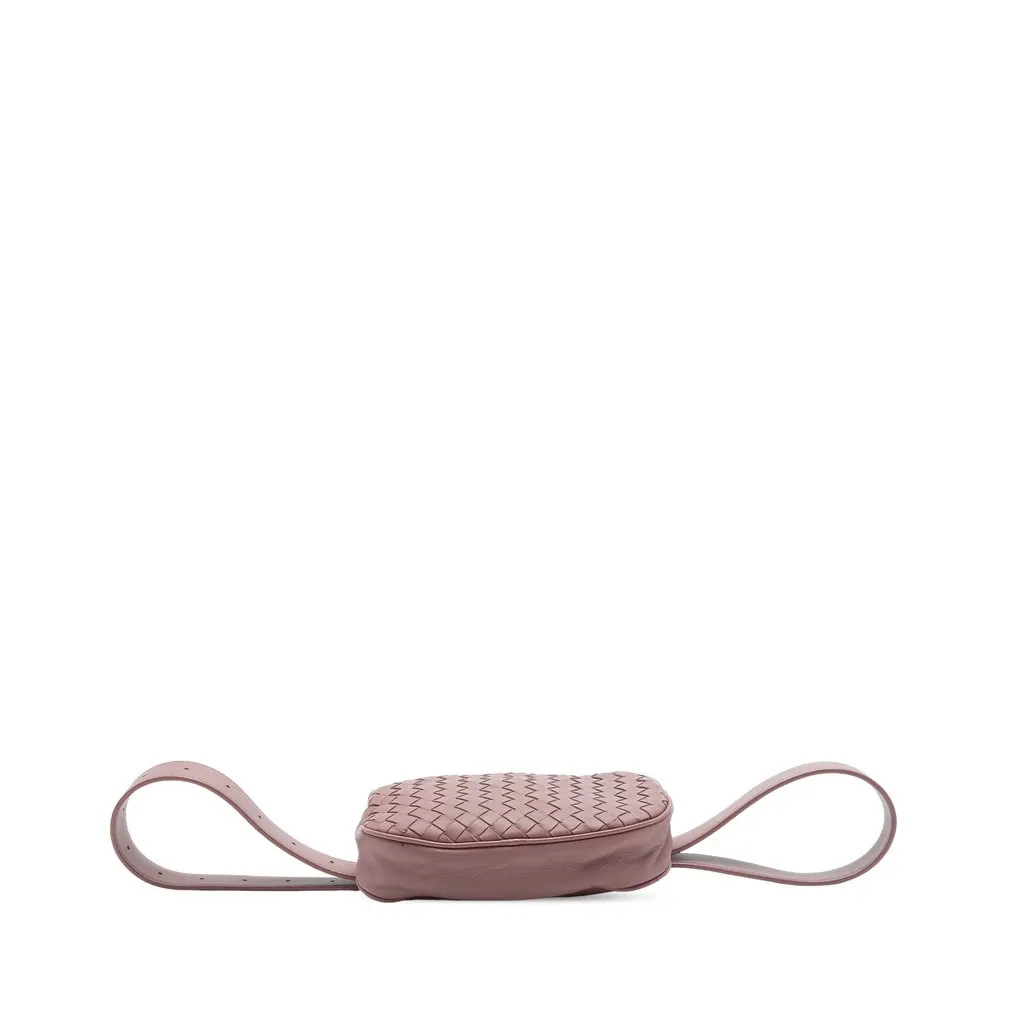 Bottega Veneta Nappa Intrecciato Belt Bag Pink Leather Very good - Inside View