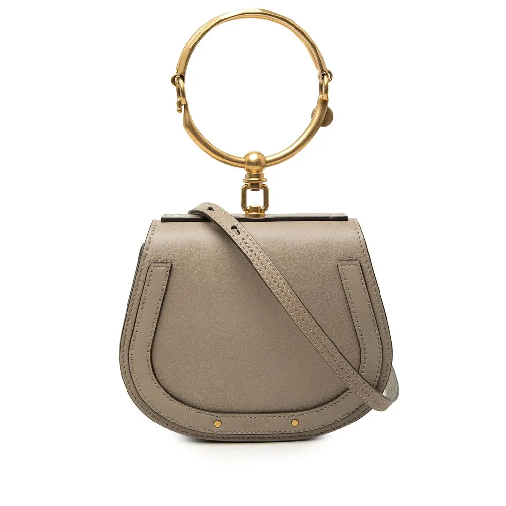 Chloé Small Leather Nile Bracelet Satchel Brown Leather Very good - Front View