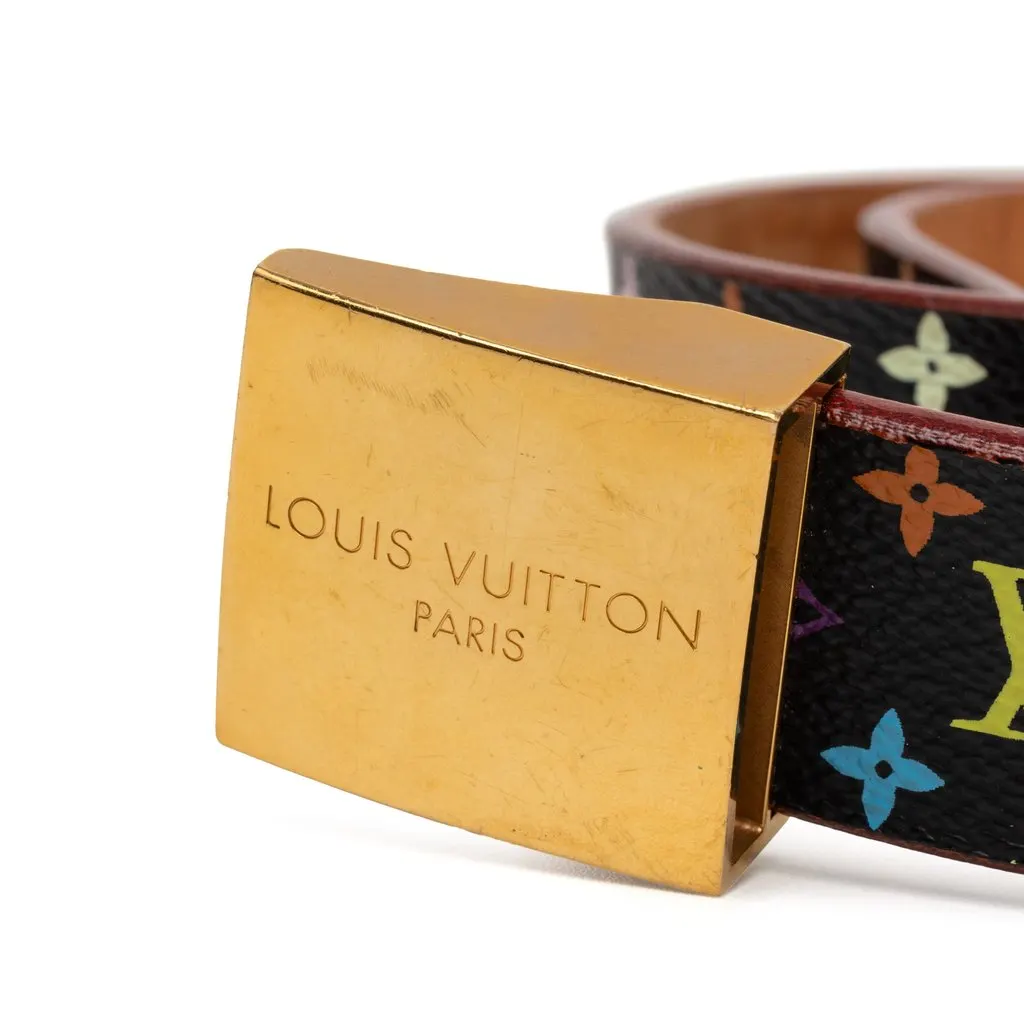 Louis Vuitton Monogram Multicolore Ceinture Belt Black Very good - Model View