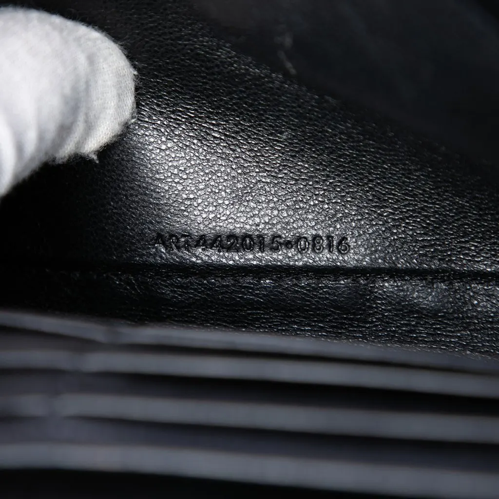 Saint Laurent Medium Calfskin Monogram Heart Studded Kate Crossbody Black Leather Very good - Box View
