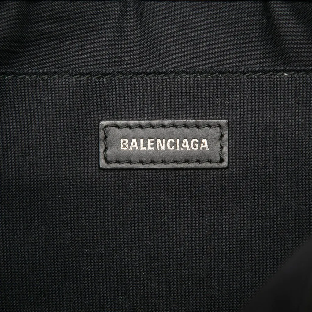Balenciaga Canvas Navy Clip Clutch M Brown Canvas Very good - Box View