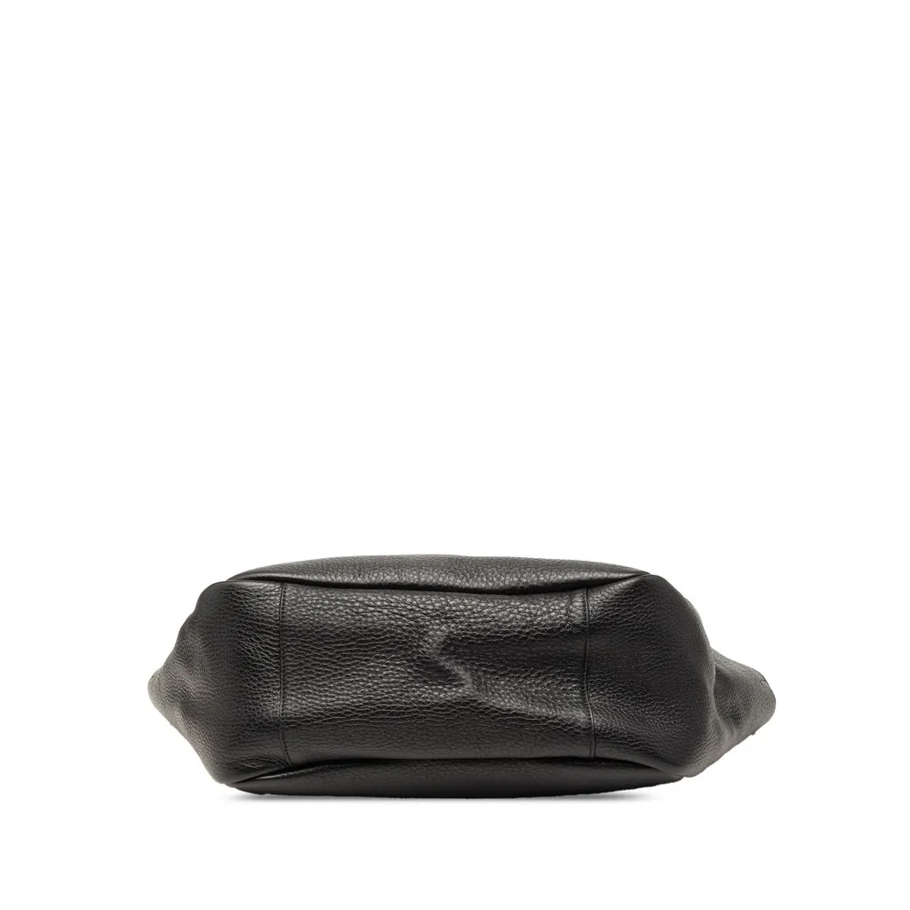 Saint Laurent Grained Deerskin Le 5 a 7 Bea Tote Black Leather Very good - Inside View