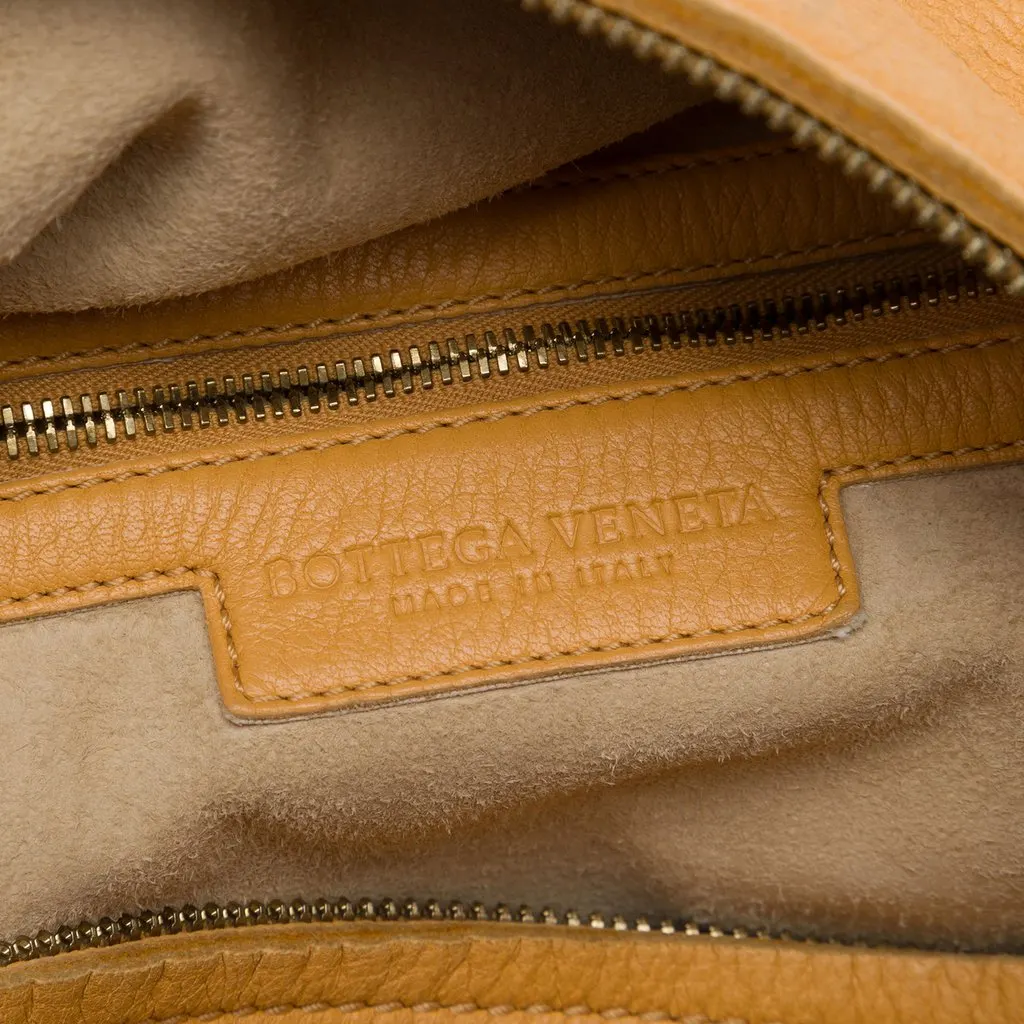 Bottega Veneta Leather Side Pocket Shoulder Bag Brown Leather Very good - Box View