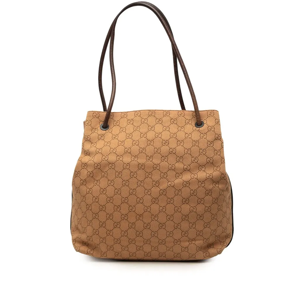 Gucci GG Canvas Gifford Tote Brown Very good - Front View