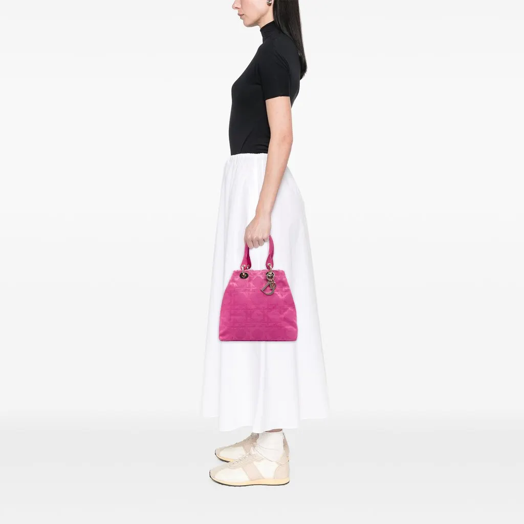 Dior Small Canvas Cannage Lady Dior Soft Shopping Tote Pink Very good - Box View