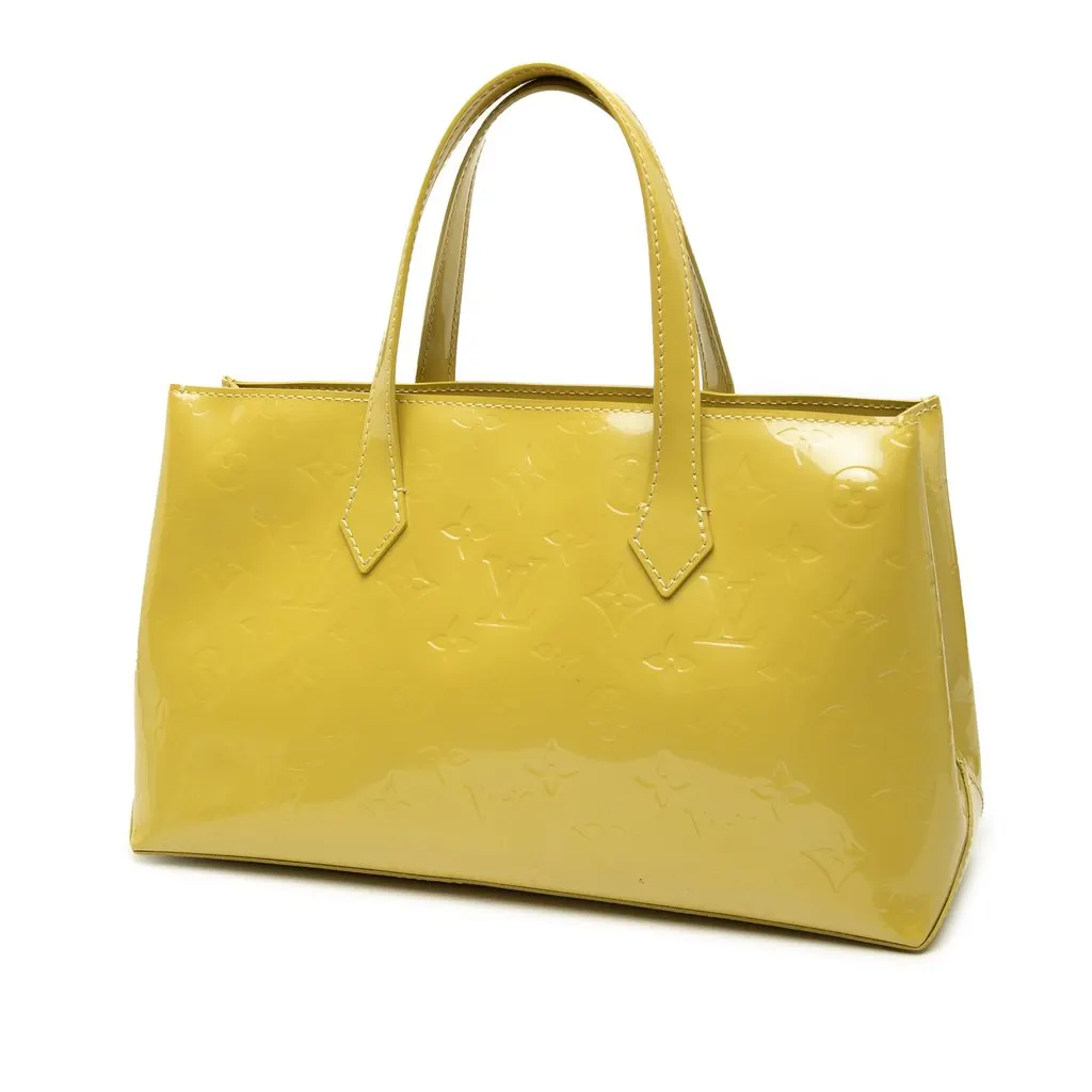 Louis Vuitton Monogram Vernis Wilshire PM Yellow Leather Very good - Back View