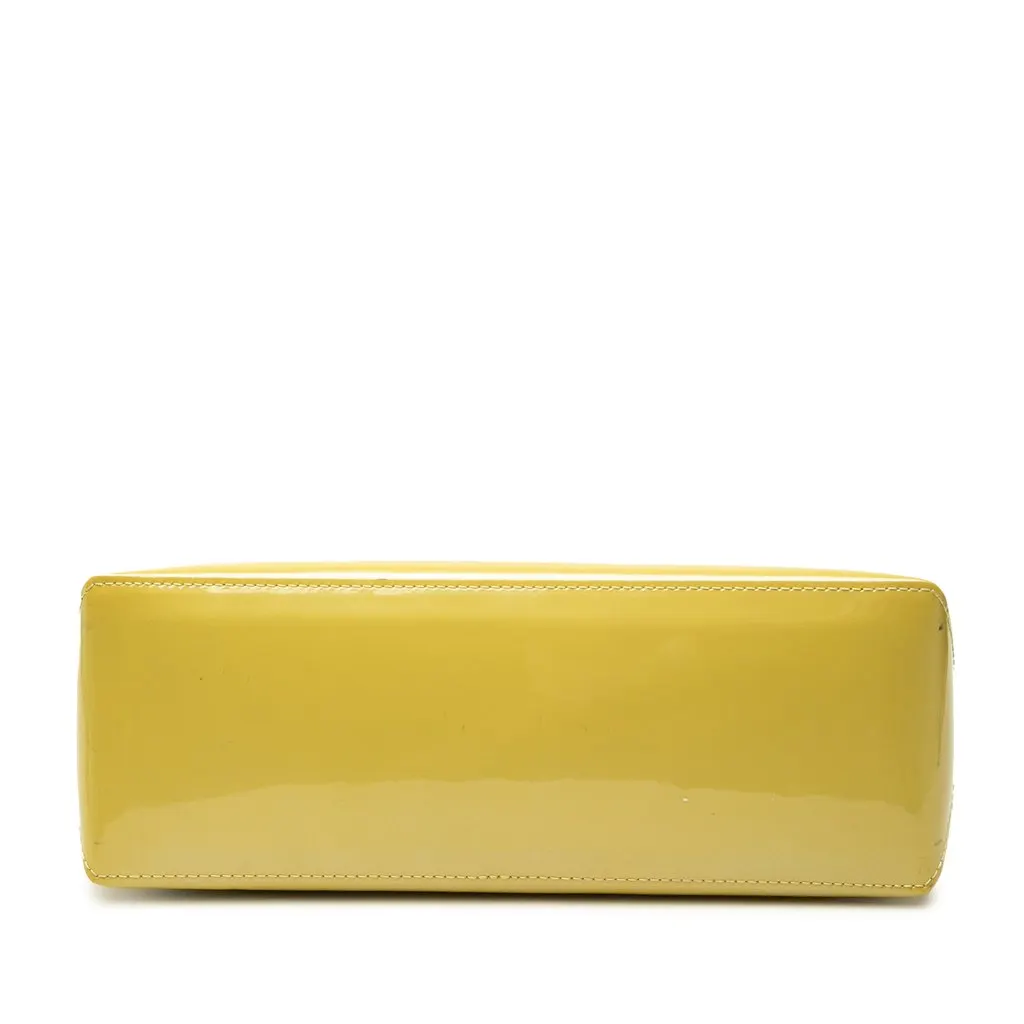 Louis Vuitton Monogram Vernis Wilshire PM Yellow Leather Very good - Inside View