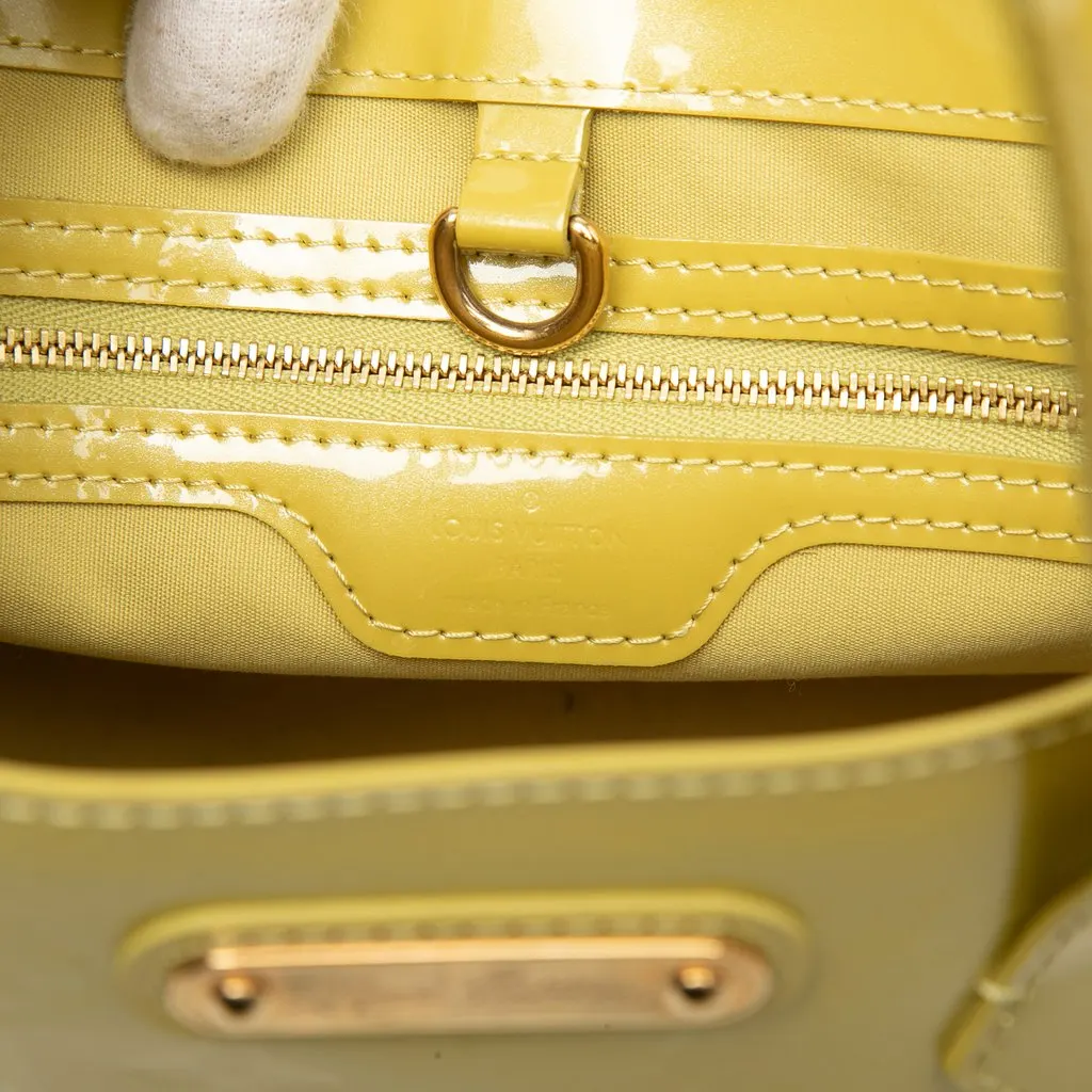 Louis Vuitton Monogram Vernis Wilshire PM Yellow Leather Very good - Box View