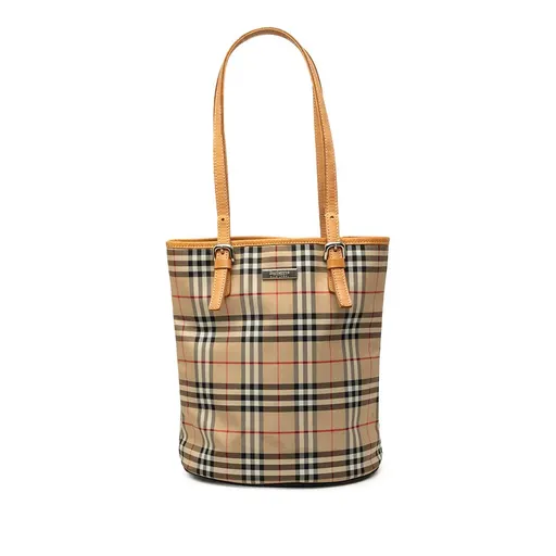 Burberry House Check قماش حقيبة دلو
