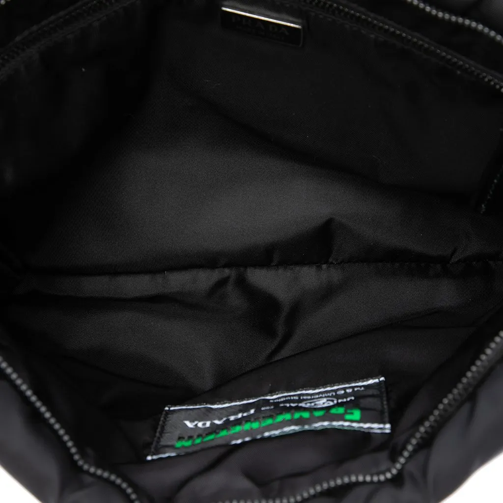 Prada Universal Studios Tessuto Frankenstein Heart Chain Crossbody Black Polyamide Very good - Model View