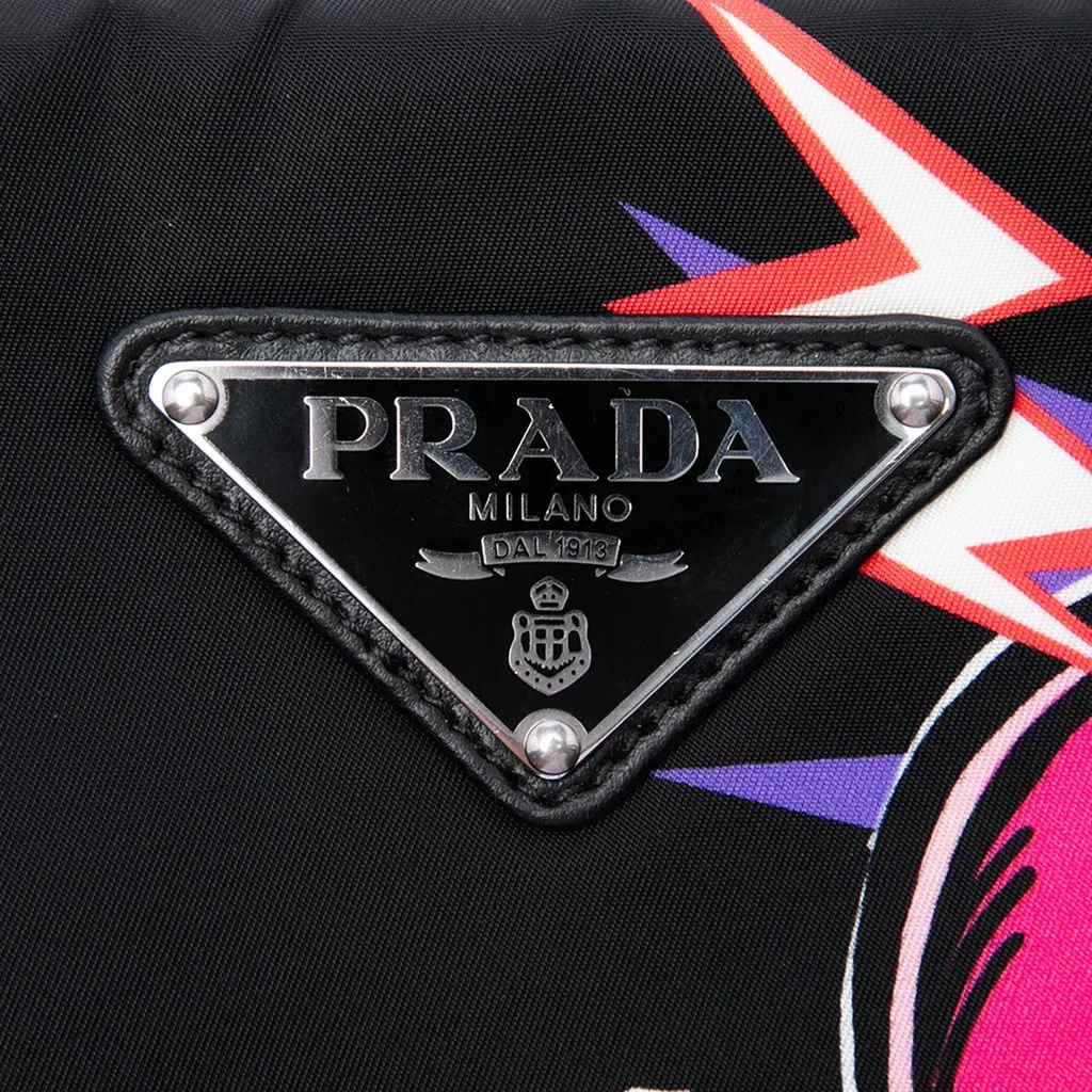 Prada Universal Studios Tessuto Frankenstein Heart Chain Crossbody Black Polyamide Very good - Box View