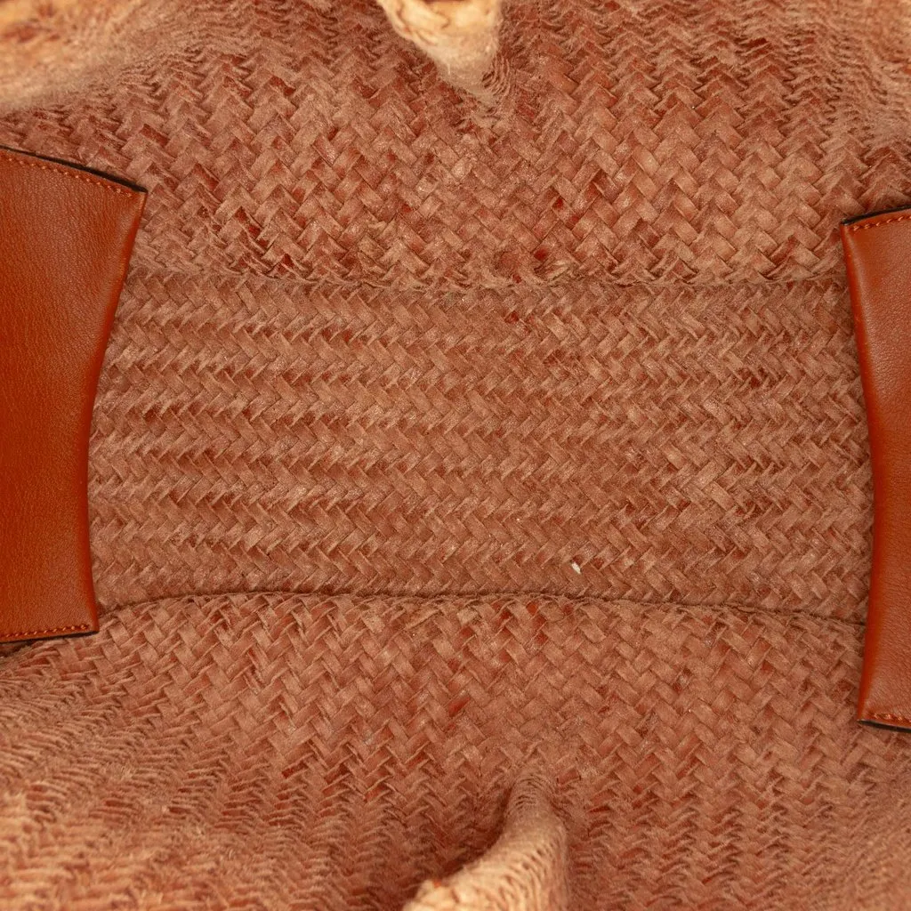 LOEWE Medium Woven Calfskin Hammock Satchel Brown Leather Very good - Box View
