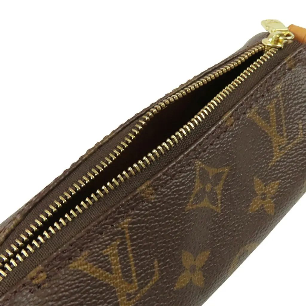 Louis Vuitton Monogram Papillon Pochette Brown Very good - Model View