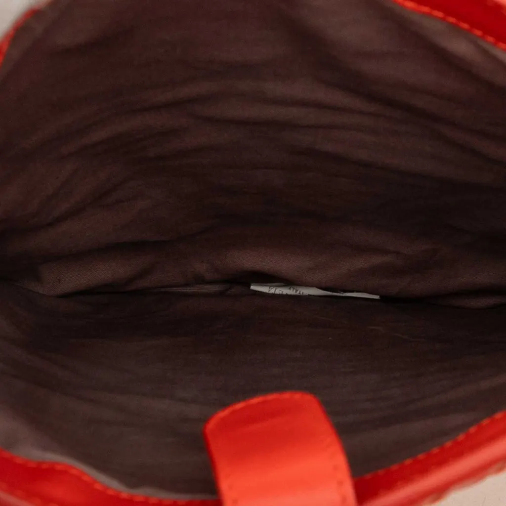 Bottega Veneta Nappa Intrecciato iPad Case Orange Leather Very good - Model View