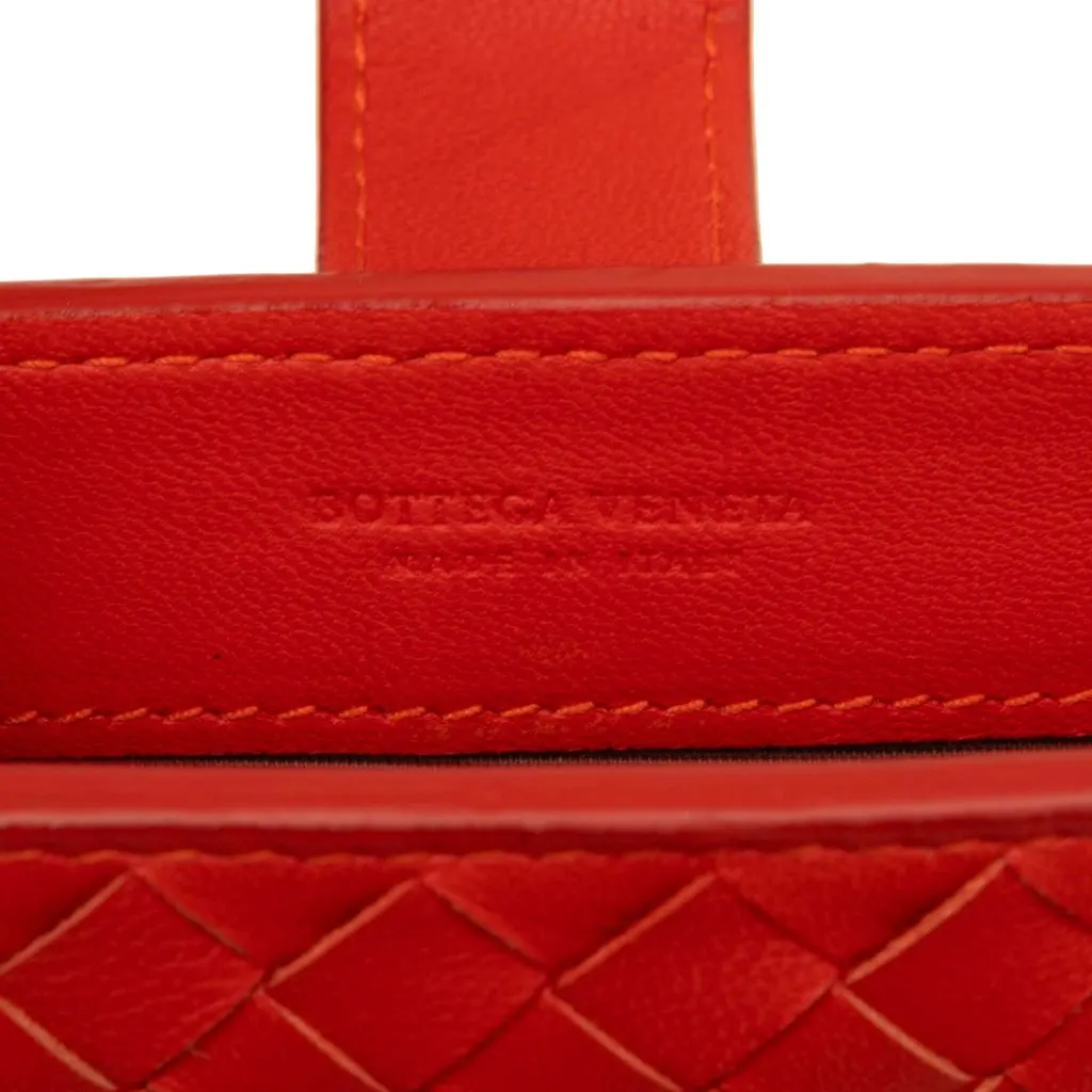 Bottega Veneta Nappa Intrecciato iPad Case Orange Leather Very good - Box View