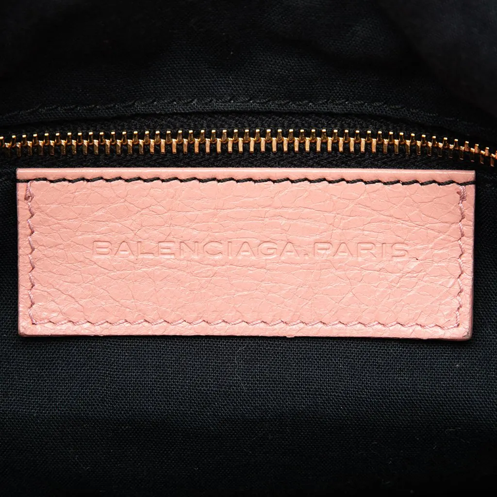 Balenciaga Mini Lambskin Motocross Giant 12 Pompon Bag Pink Leather Very good - Box View