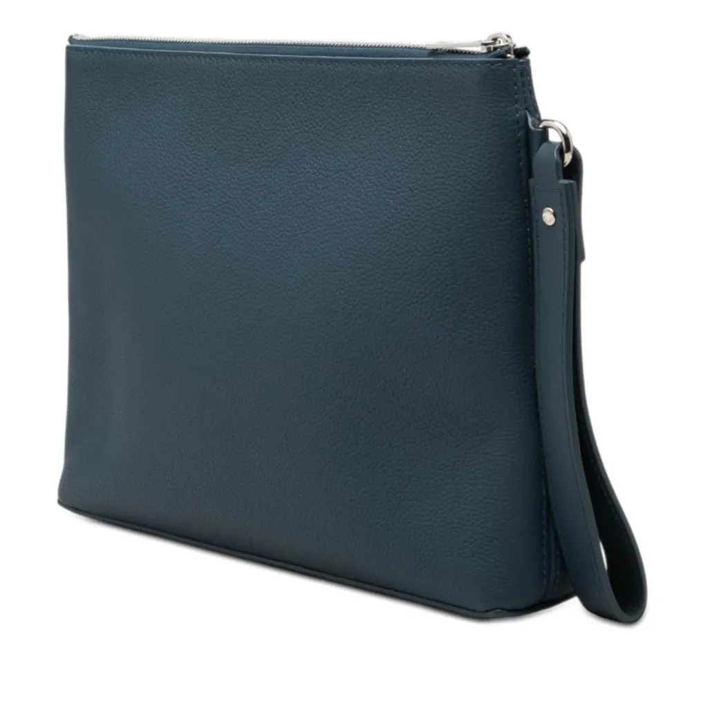 Louis Vuitton Aerogram Takeoff iPad Pouch Blue Leather Very good - Back View