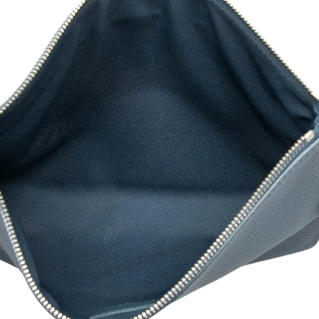 Louis Vuitton Aerogram Takeoff iPad Pouch Blue Leather Very good - Model View