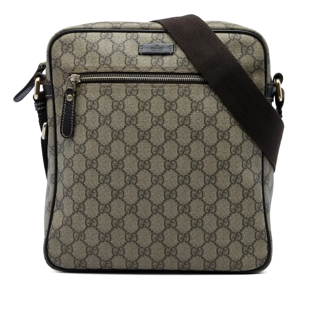 Gucci GG Supreme Crossbody Beige Very good - Front View