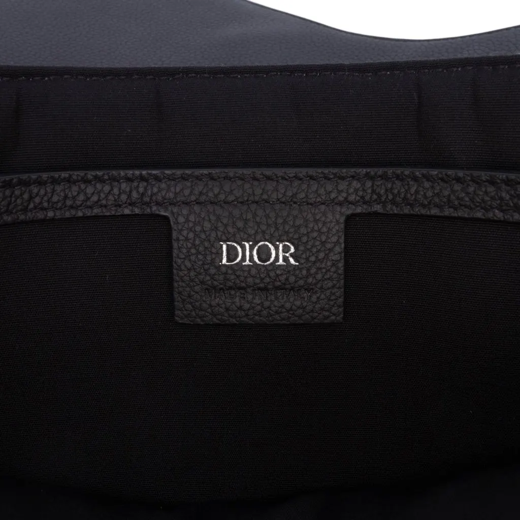 Dior Oblique Canvas and Leather Saddle A4 Pouch Blue Very good - Box View