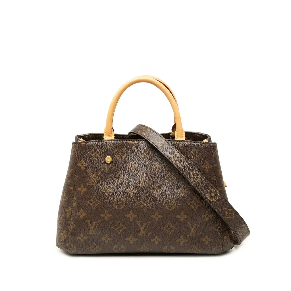 Louis Vuitton Monogram Montaigne BB Brown Canvas Very good - Front View