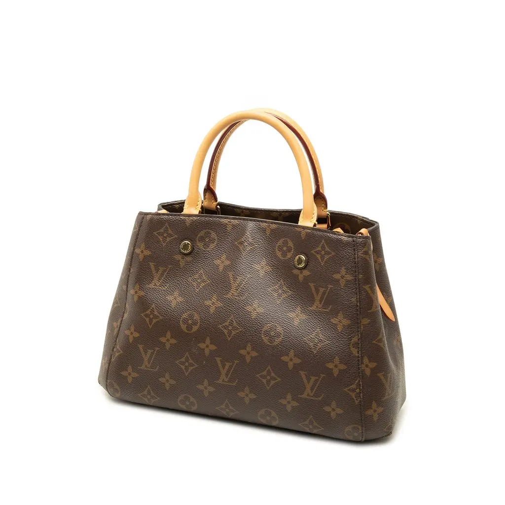 Louis Vuitton Monogram Montaigne BB Brown Canvas Very good - Back View