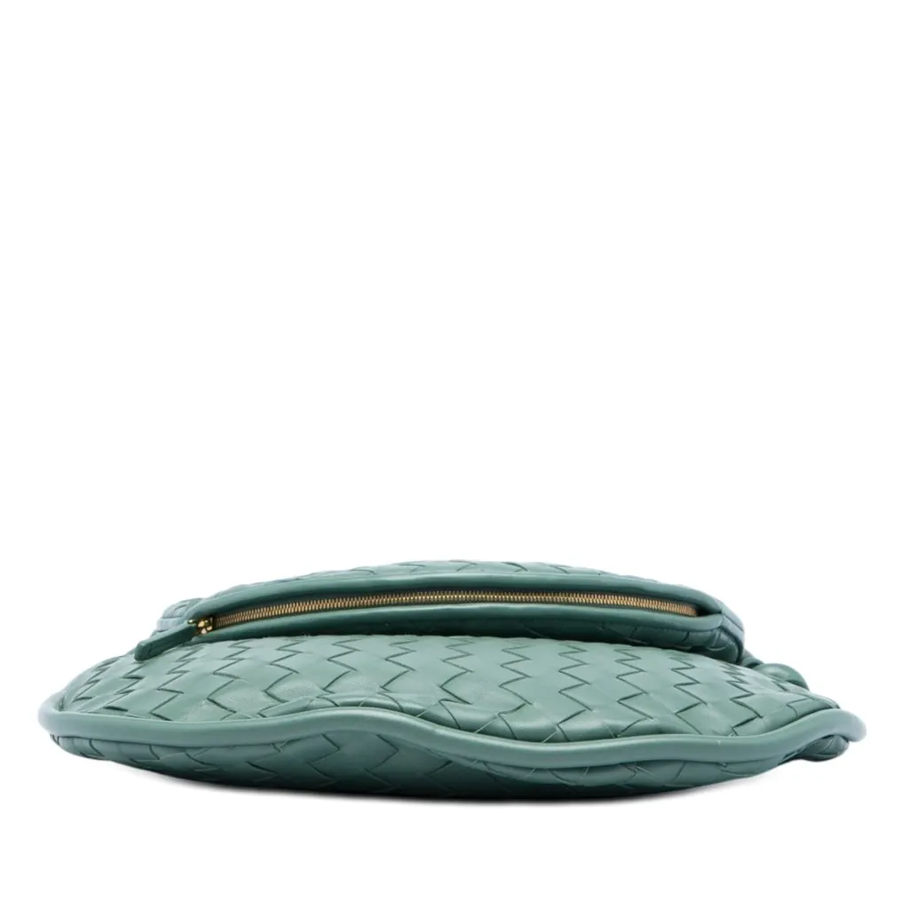 Bottega Veneta Medium Nappa Intrecciato Gemelli Hobo Green Leather Very good - Inside View