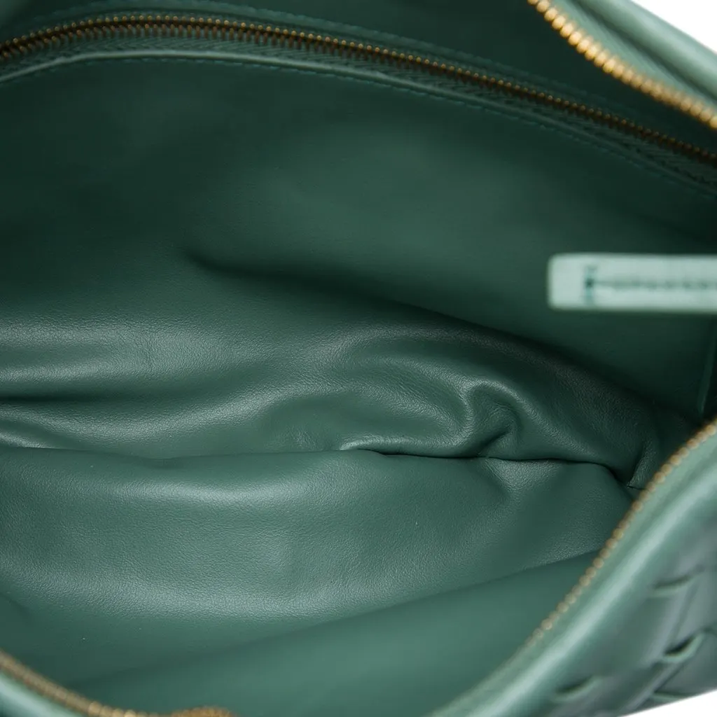 Bottega Veneta Medium Nappa Intrecciato Gemelli Hobo Green Leather Very good - Box View