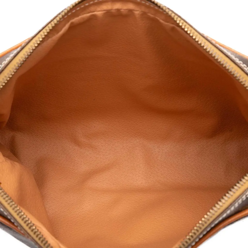 Celine Macadam Coated Canvas Clutch Brown Canvas Very good - Model View
