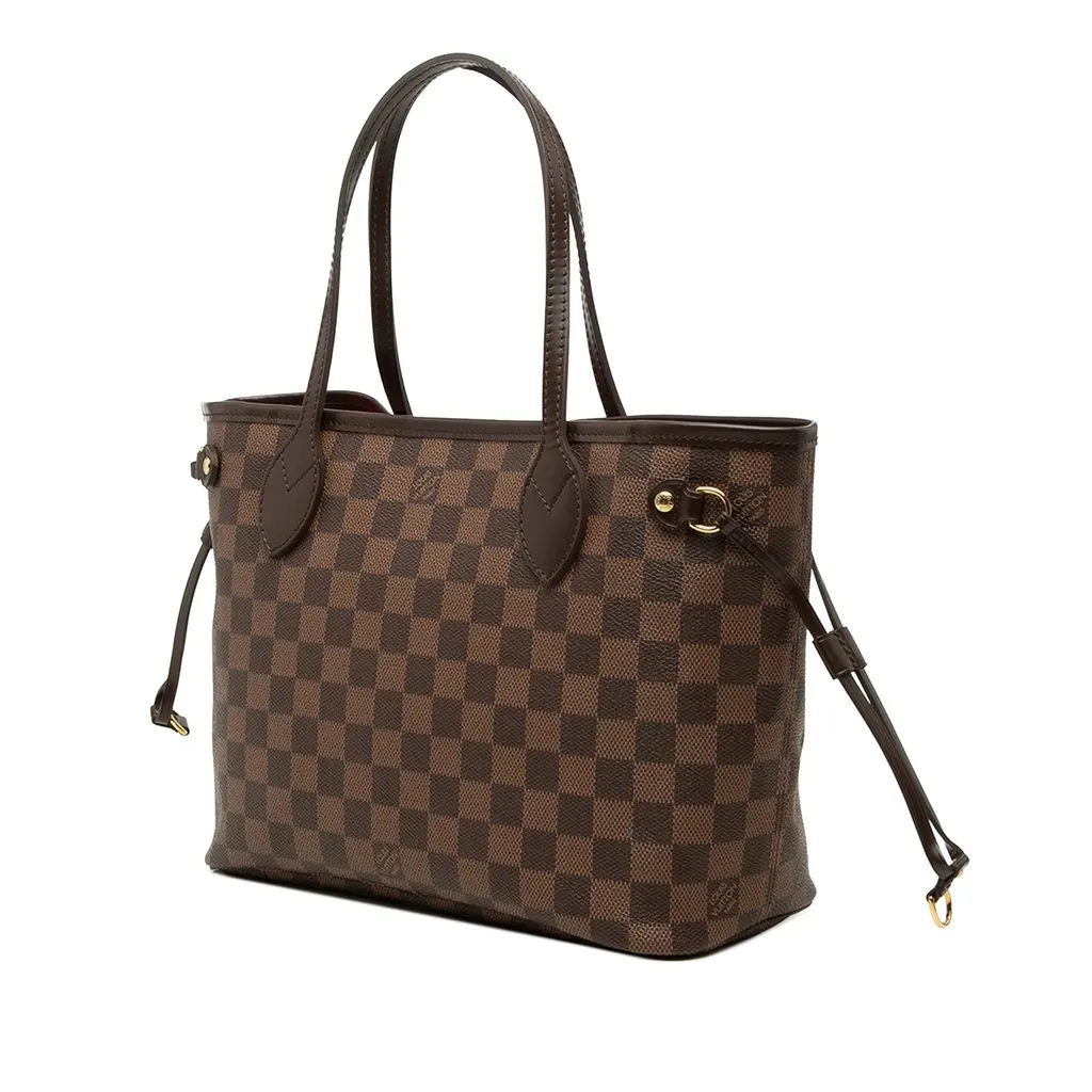 Louis Vuitton Damier Ebene Neverfull PM Brown Canvas Very good - Back View