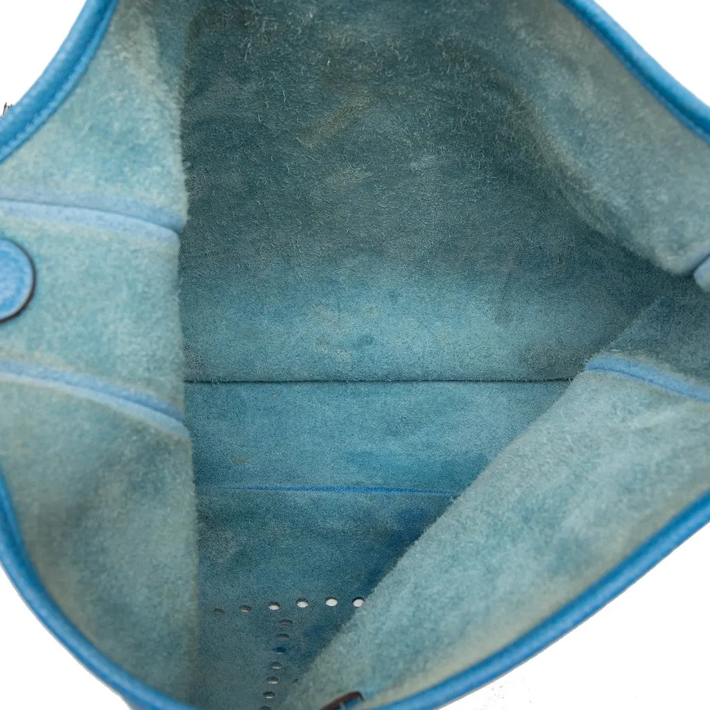 Hermès Clemence Evelyne III 33 Blue Leather Very good - Model View