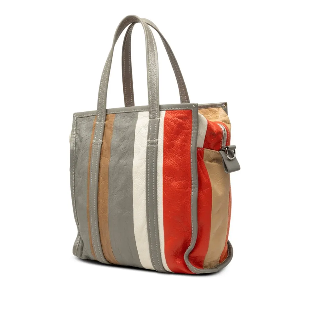 Balenciaga Lambskin Bazar Shopper Satchel S MultiColor Leather Very good - Back View