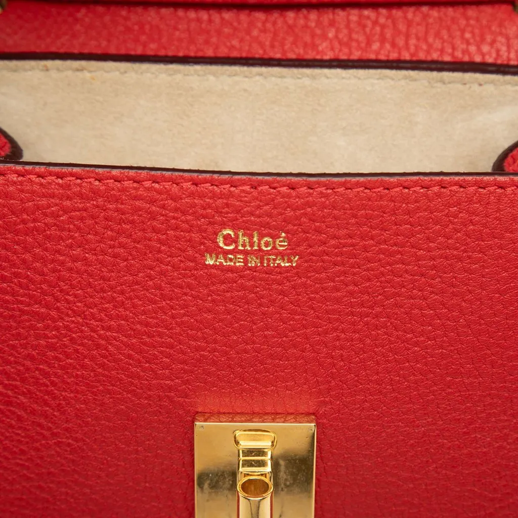Chloé Mini Leather Drew Crossbody Red Leather Very good - Box View