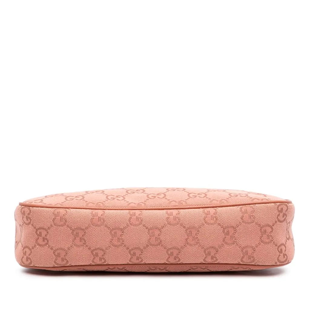 Gucci Small GG Canvas Ophidia Shoulder Bag Pink Very good - Inside View