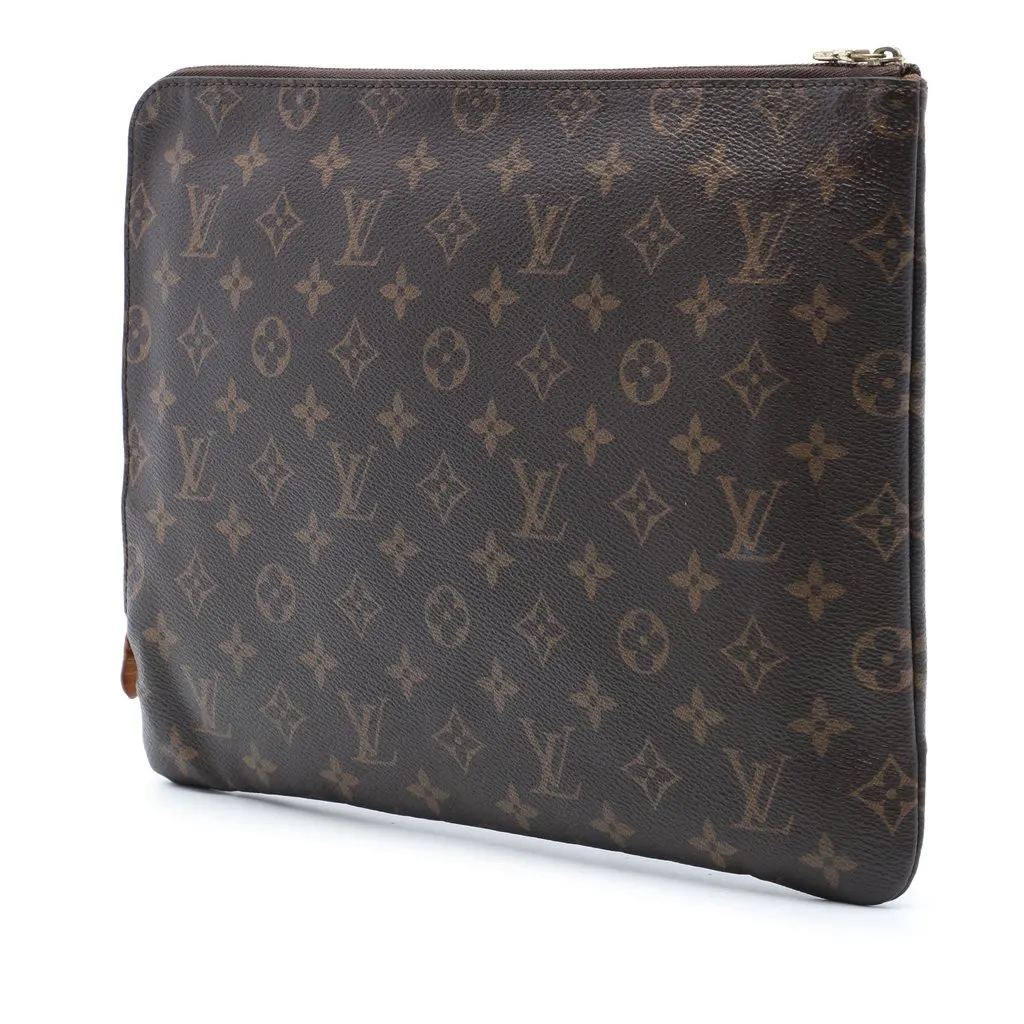 Louis Vuitton Monogram Etui Voyage MM Brown Canvas Very good - Back View