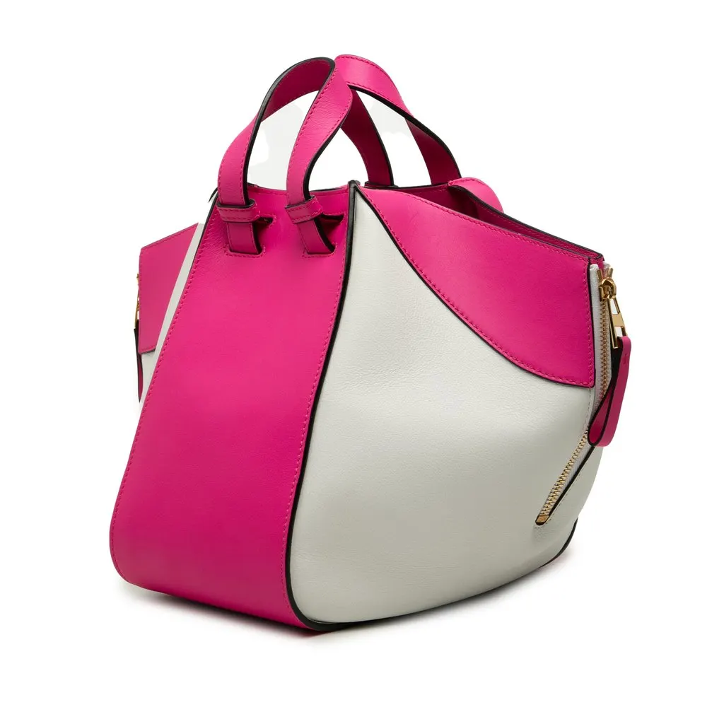 LOEWE Small Bicolor Calfskin Hammock Bag Pink Leather Very good - Back View