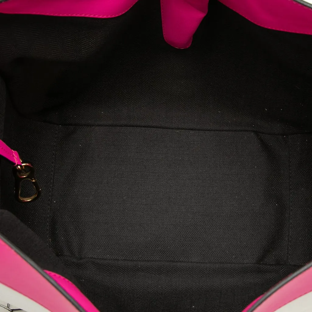 LOEWE Small Bicolor Calfskin Hammock Bag Pink Leather Very good - Model View