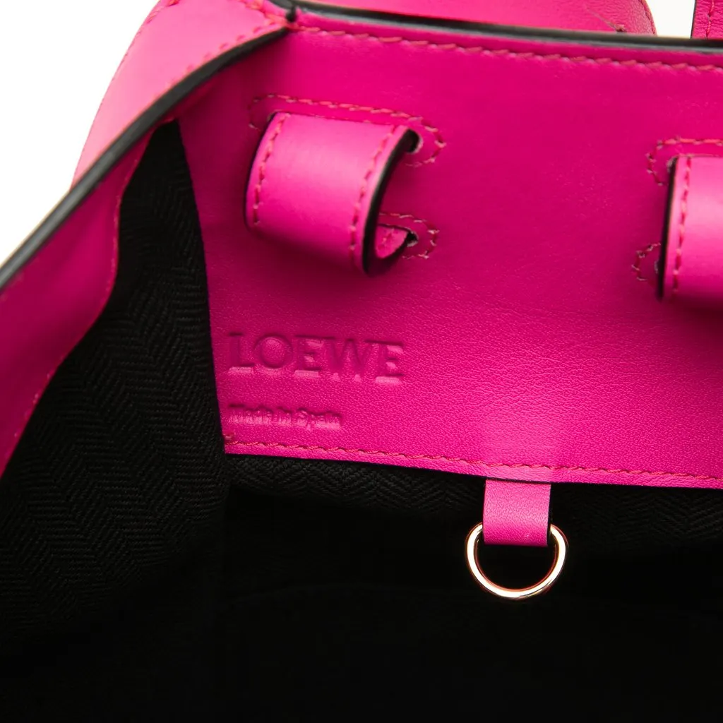LOEWE Small Bicolor Calfskin Hammock Bag Pink Leather Very good - Box View