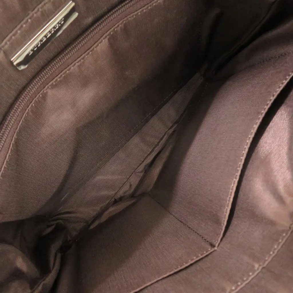 Burberry House Check Canvas Tote Beige Canvas Good - Model View