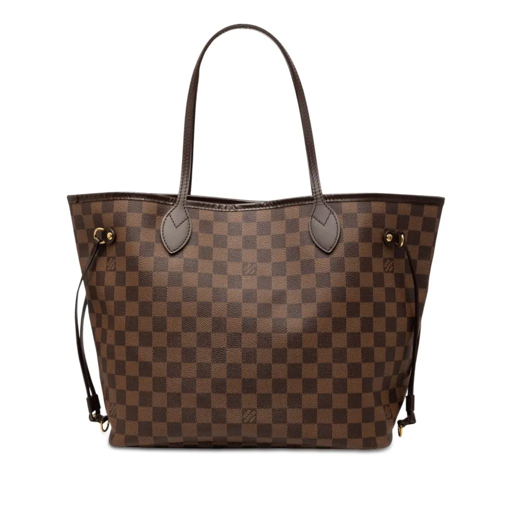 Louis Vuitton Damier Ebene Neverfull MM Brown Very good - Front View