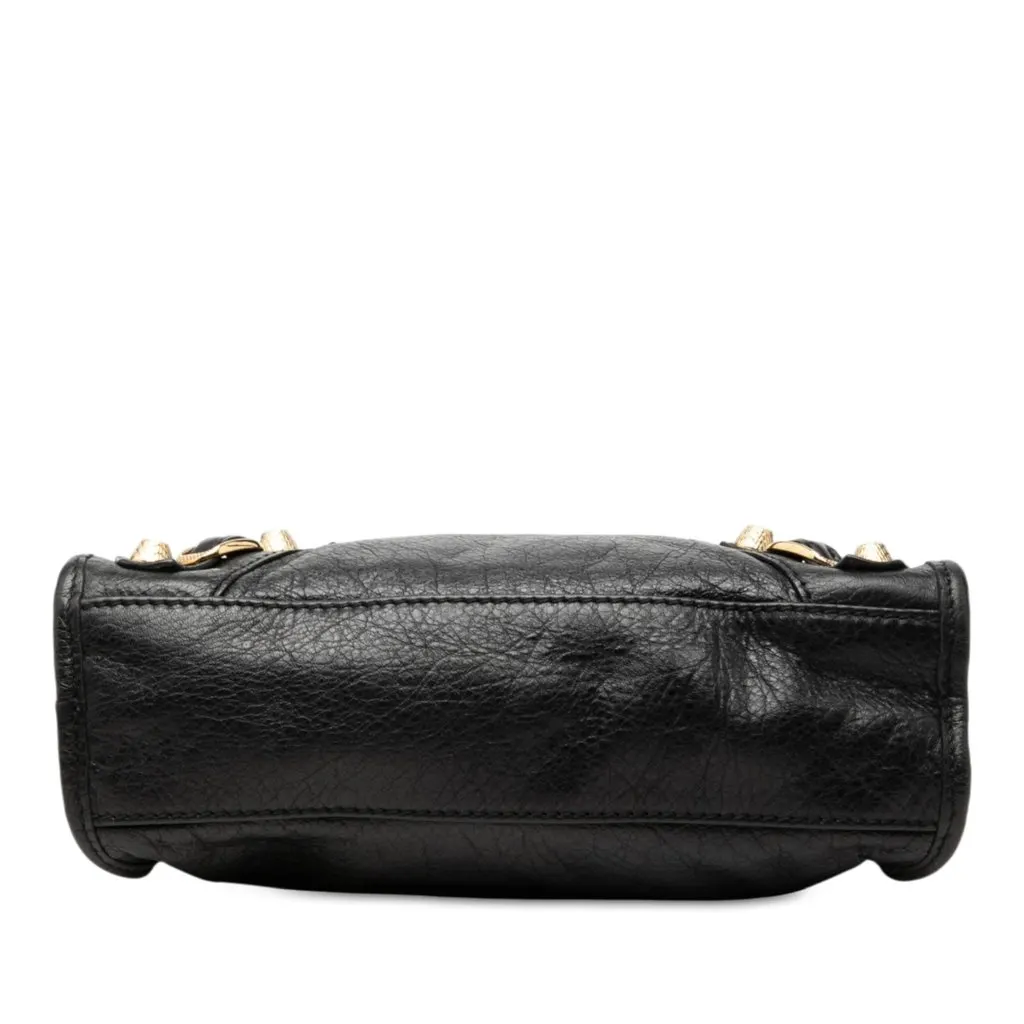 Balenciaga Mini Lambskin Motocross Giant 21 City Satchel Black Leather Very good - Inside View