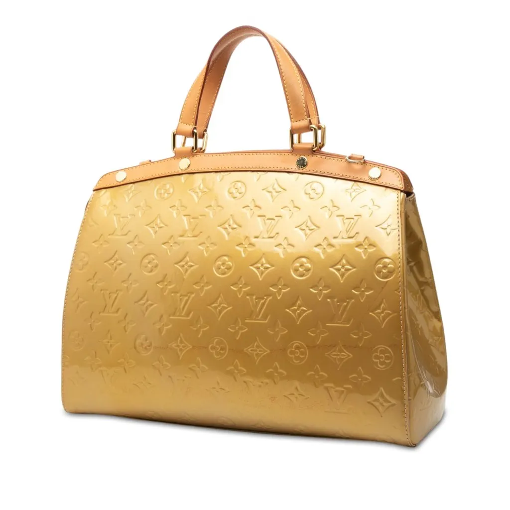 Louis Vuitton Monogram Vernis Brea GM Beige Leather Very good - Back View