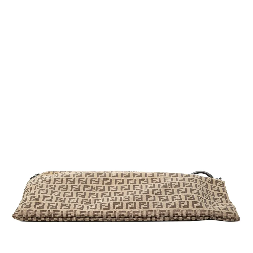 Fendi Zucchino Canvas Crossbody Beige Very good - Inside View